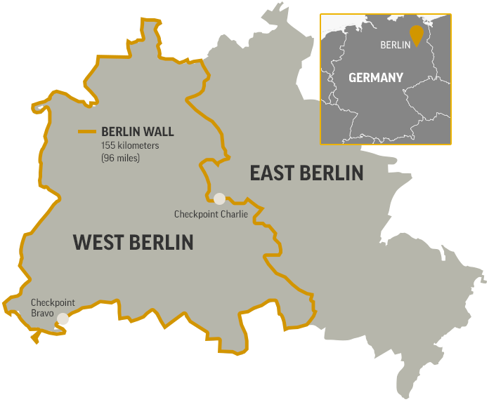 柏林墙划分地图